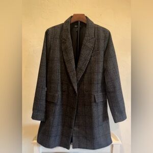 Rachel Zoe plaid coat.